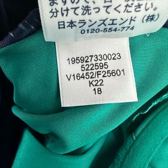 Lands’ End Women's Wrap Underwire Tankini Swimsuit Top Size 18 NEW - Picture 8 of 9